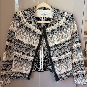 IRO Monochrome Textured Knit Jacket